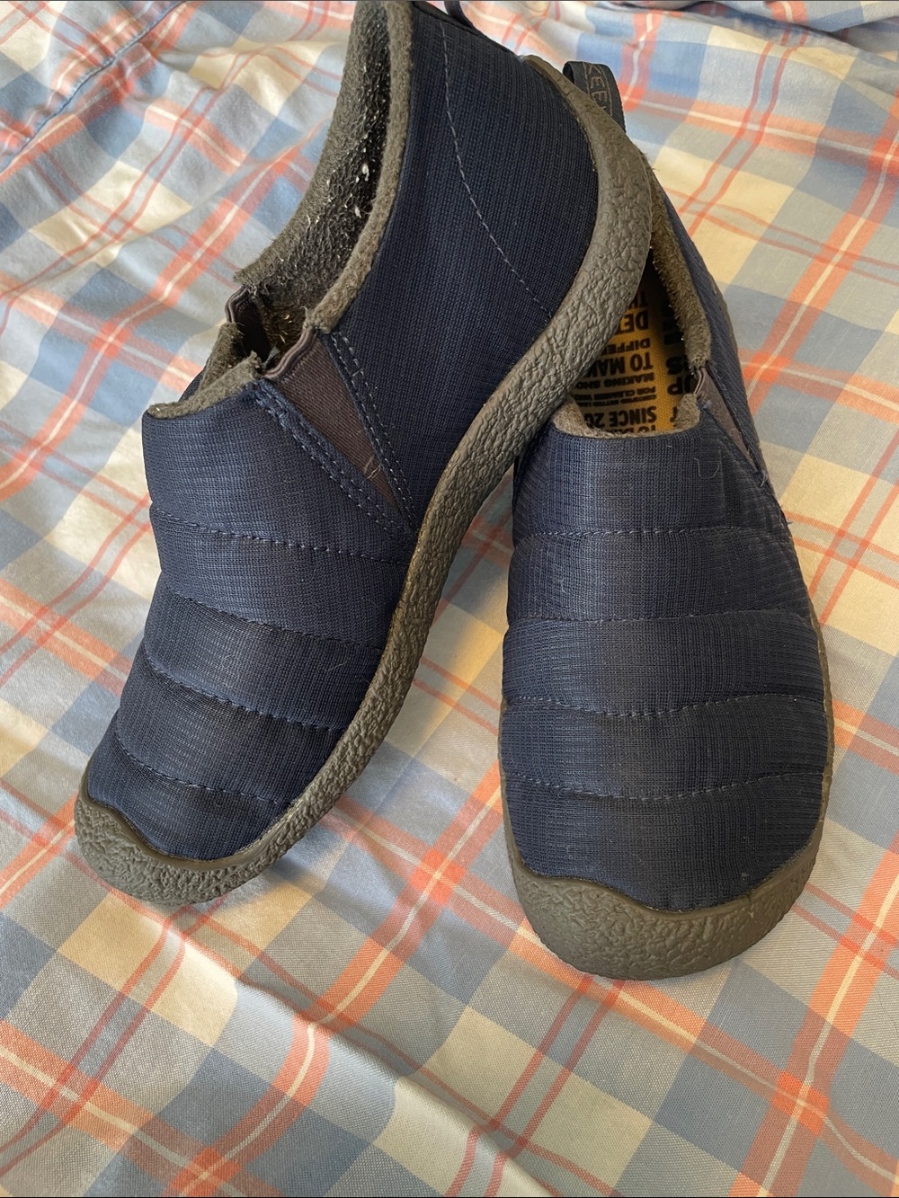 Keen Men's Navy Quilted Slip-On Loafers